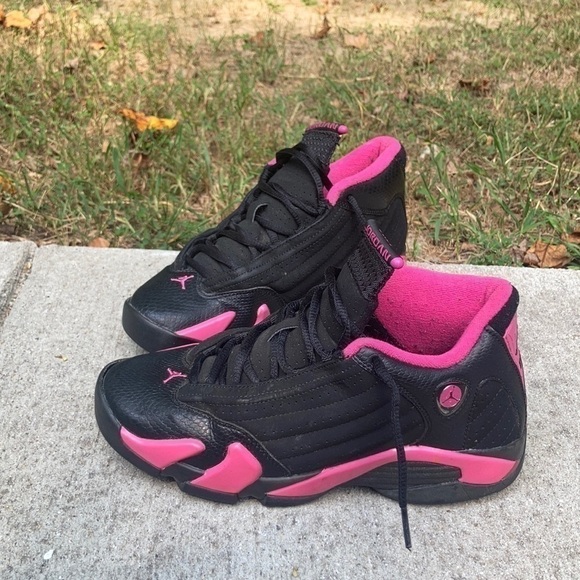 Air JORDAN 14 RETRO GS 'DESERT PINK' - Picture 1 of 4